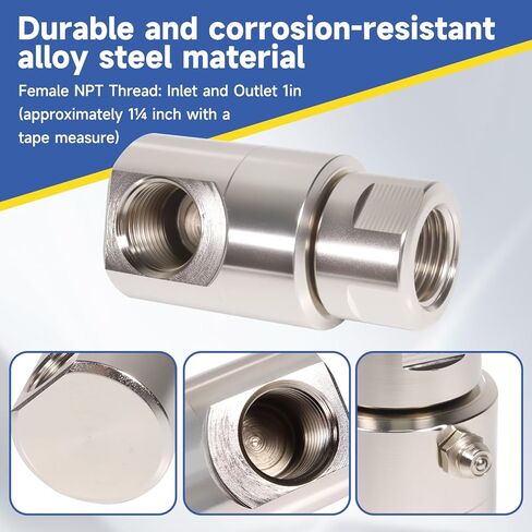 ½ inch for FXF Heavy Duty Hose Reel Swivel with Grease for Zerk Fitting Compatible with Home and Industrial Steel Hose Reel ½'' for Super Swivel, 2 Pcs in Saudi Arabia