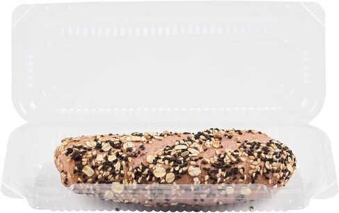 Restaurantware Plastic Clamshell Containers 100 Count 8.46 x 3.46 x 1.57 Inches Stackable Rectangular Food Packaging Hinged Lid Clear in Saudi Arabia