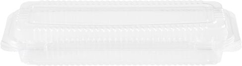 Restaurantware Plastic Clamshell Containers 100 Count 8.46 x 3.46 x 1.57 Inches Stackable Rectangular Food Packaging Hinged Lid Clear in Saudi Arabia