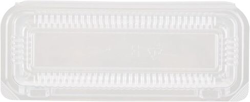 Restaurantware Plastic Clamshell Containers 100 Count 8.46 x 3.46 x 1.57 Inches Stackable Rectangular Food Packaging Hinged Lid Clear in Saudi Arabia