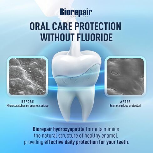 BIOREPAIR Peribioma Pro - Hydroxyapatite Toothpaste for Daily Use, Fluoride Free Toothpaste for Healthy Mouth & Gums, Helps Prevents Plaque Formation, Oral Care Adults & Kids, 3.39 Oz Made in Italy in Saudi Arabia