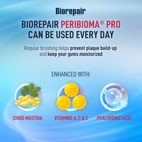 BIOREPAIR Peribioma Pro - Hydroxyapatite Toothpaste for Daily Use, Fluoride Free Toothpaste for Healthy Mouth & Gums, Helps Prevents Plaque Formation, Oral Care Adults & Kids, 3.39 Oz Made in Italy in Saudi Arabia
