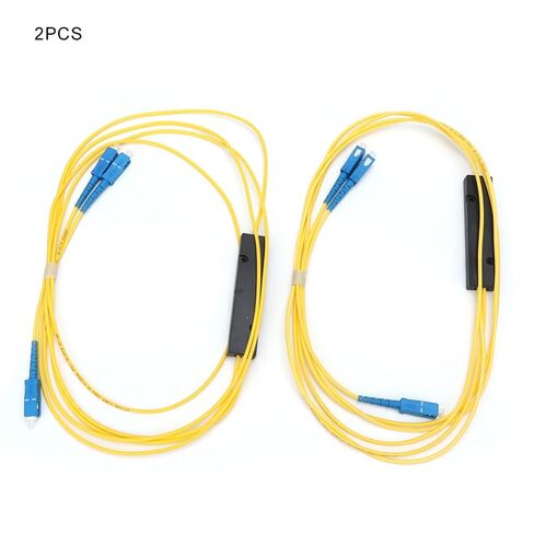 2 قطعة SC/UPC الألياف مقسم بصري 1x2/1 في 2 خارج وضع واحد الطول الموجي 1310-1550nm لتوزيع إشارة الشبكة in Saudi Arabia