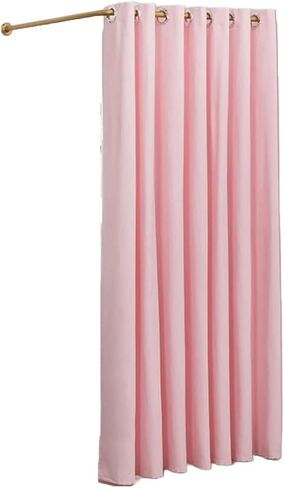 L-Shaped Fitting Room with Shading Curtain, Mobile Privacy Divider for Clothing Stores & Temporary Use Dressing Room(Pink,100cm(39in)) in Saudi Arabia