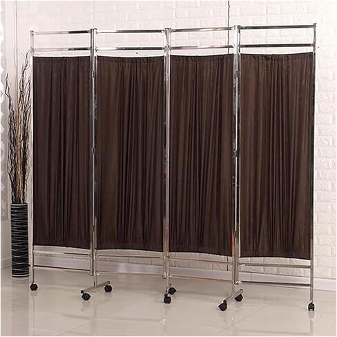 Folding Medical Privacy Screen on Wheels - 6ft Tall Portable Room Divider for Clinics & Exam Rooms | Rolling Temporary Privacy Fence for Healthcare Settings in Saudi Arabia