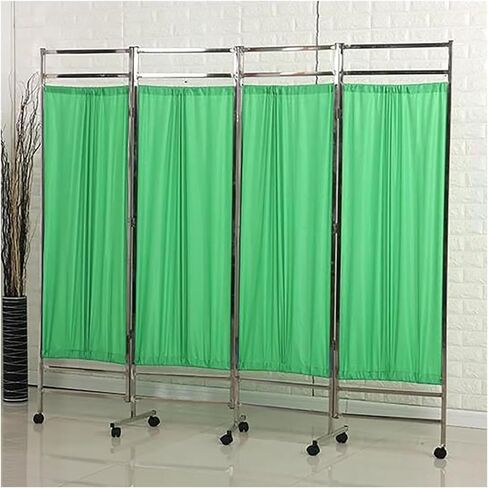 6ft Tall Foldable Medical Privacy Screen on Wheels, Rolling Room Divider for Clinics & Exam Rooms, Portable Folding Privacy Partition, Temporary Medical Fence in Saudi Arabia