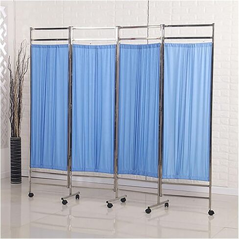 Folding Medical Privacy Screen on Wheels - 6ft Tall Portable Room Divider for Clinics & Exam Rooms, Rolling Temporary Privacy Fence, Easy Setup & Storage in Saudi Arabia
