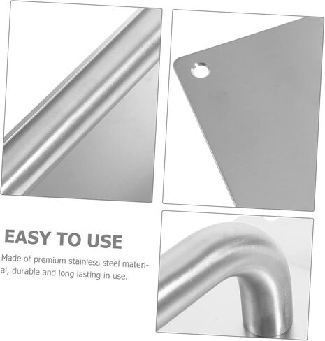 Lurrose 1set Sliding Door Pull Handle Push Plate Smooth Heavy Duty for Restaurants Bars and Public Areas in Saudi Arabia