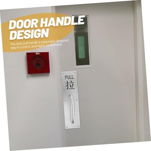 Holibanna Stainless Steel Push Pull Door Handle Commercial Door Pull Handle Easy Install Durable in Saudi Arabia