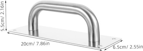 NUOBESTY 2pcs Stainless Steel Door Push Plates Fire Door Handle for High Traffic Areas Pull and Push Plate Hardware for Restaurants Commercial and Residential Use in Saudi Arabia