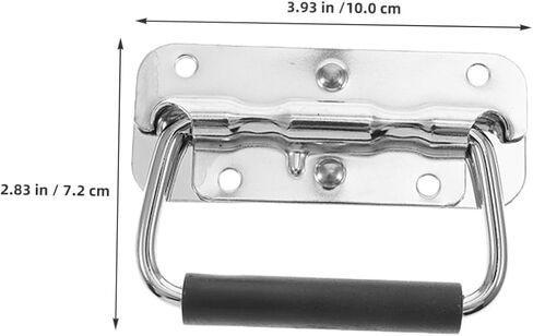 Healifty 2pcs Spring Loaded Handle for Closet Door Stainless Steel Garage Door Handles Screen Pull in Saudi Arabia