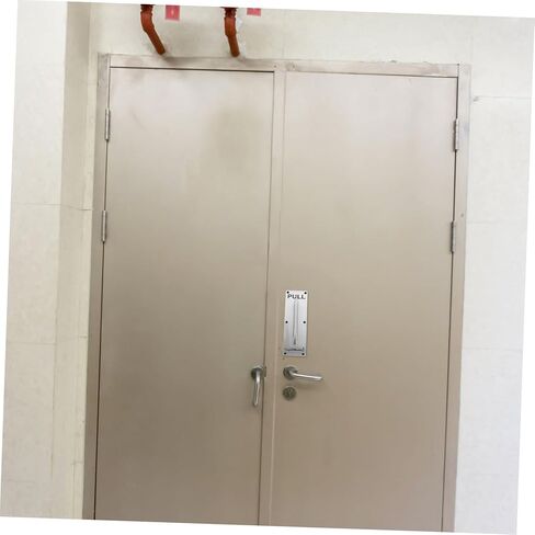 2pcs Heavy Duty Stainless Steel Pull Handle Push Plate Door Handle for Barn Shed and Fire Doors Easy Installation Sleek Design Silver Finish in Saudi Arabia