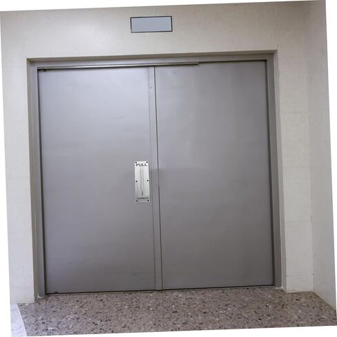 2pcs Heavy Duty Stainless Steel Pull Handle Push Plate Door Handle for Barn Shed and Fire Doors Easy Installation Sleek Design Silver Finish in Saudi Arabia