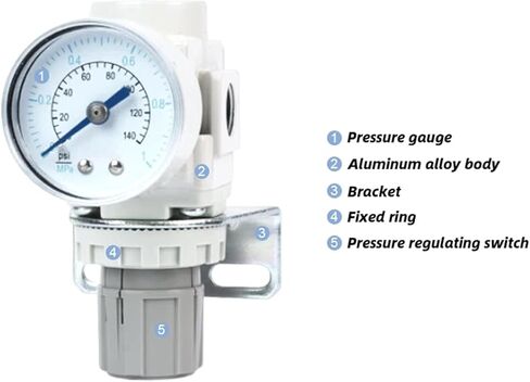 Type AR20-02BG-B pressure regulating valve air compressor pneumatic pressure reducing valve regulates stable air pressure(AR10-M5BG-A) in Saudi Arabia