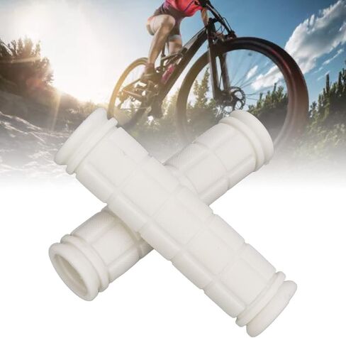 Bike Handlebar Grip Lock-On Rubber Non-Slip Grips Ergonomic Design for Mountain Road Bicycle Comfortable Riding 23mm Handlebar Diameter (White) in Saudi Arabia