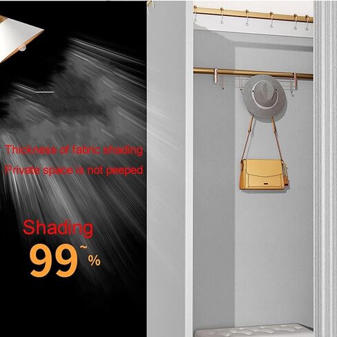 Portable Fitting Room with Shading Curtain, Foldable Privacy Dressing Room for Clothing Stores & Temporary Locker Use Dressing Room(White,100x80x200cm) in Saudi Arabia