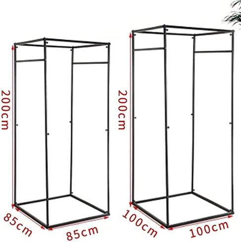 Square Fitting Room with Shading Curtain, Easy Assemble Privacy Protection for Clothing Stores & Shopping Malls Dressing Room(Pink,85x85x200cm) in Saudi Arabia