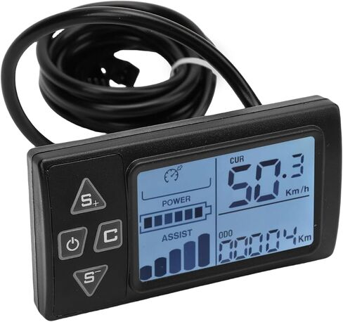 شاشة LCD في الدراجة الكهربائية S861 مع وظيفة إضاءة خلفية للأزرار المريحة على الدراجة الكهربائية in Kuwait
