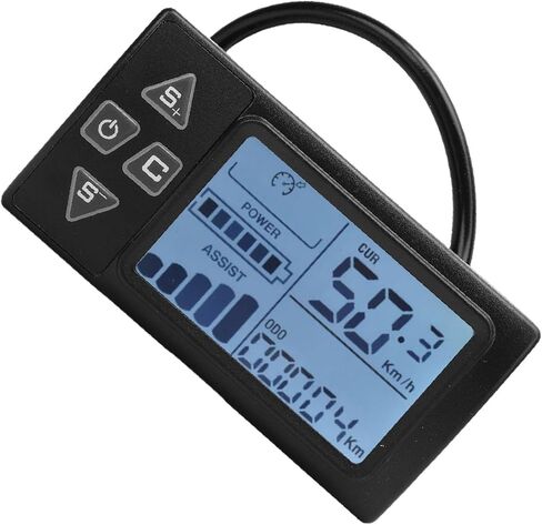 شاشة LCD في الدراجة الكهربائية S861 مع وظيفة إضاءة خلفية للأزرار المريحة على الدراجة الكهربائية in Kuwait