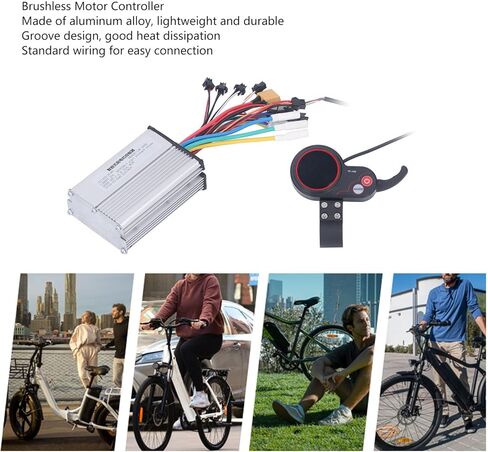 Omabeta Brushless Motor Controller, DC48V 350W 25A Aluminum Alloy housing with Heat Dissipation Slots, Brushless Motor Controller, for Electric Bikes, Scooters, wheelchairs in Saudi Arabia