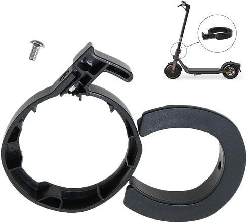 heyous Black Electric Scooter Handlebar Locking Ring Clamp Ring Base with Screws Plastic Fixing Accessories Skateboard Part in Saudi Arabia