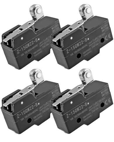 4 قطعة Z-15GW22-B التبديل الجزئي 1NO 1NC 15A 125 فولت 250 فولت 380VAC IP40 تصنيف الحماية ، مفتاح الحد مع رافعة الأسطوانة المفصلية in Kuwait