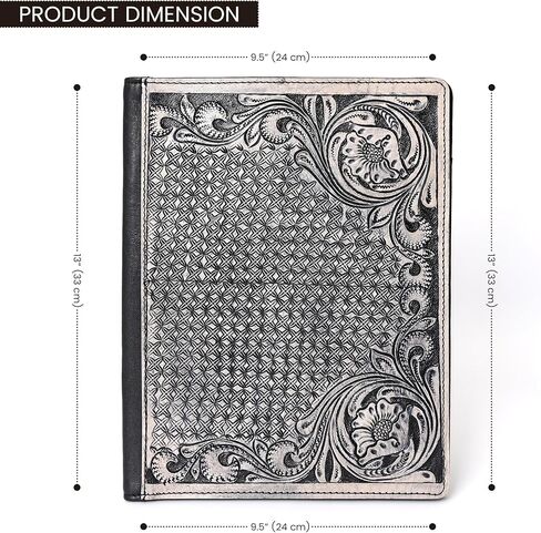 Handmade Premium Grain Leather File Cover for Men and Women - Letter Size Document File Organiser for Resumes, CVS, and Important Papers in Saudi Arabia