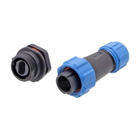 2PCS Threaded Plastic Waterproof Circular Connectors(SP1312-P,5P) in Saudi Arabia