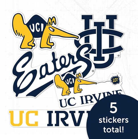 Desert Cactus University of California Irvine Sticker Anteaters UCI Eatersr Vinyl Decals Laptop Water Bottle Car Scrapbook Sheet T2 (Type 2-3) in Saudi Arabia