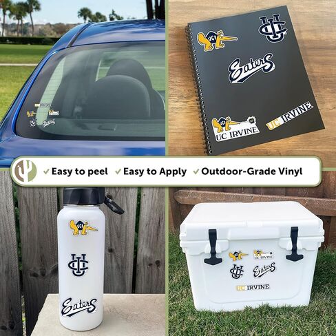 Desert Cactus University of California Irvine Sticker Anteaters UCI Eatersr Vinyl Decals Laptop Water Bottle Car Scrapbook Sheet T2 (Type 2-3) in Saudi Arabia