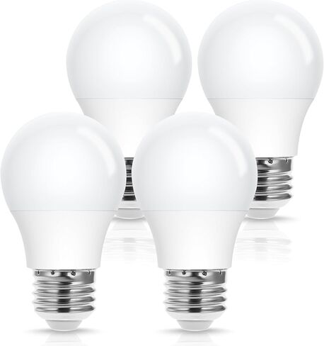 EvaStary A15 LED Ceiling Fan Light Bulbs 40W Equivalent, A15 LED Light Bulb 5000K Daylight White, E26 Small Light Bulb for Refrigerator, Ceiling Fan, Appliance Bulb, Bedroom, Non-Dimmable, 4 Pack in Saudi Arabia