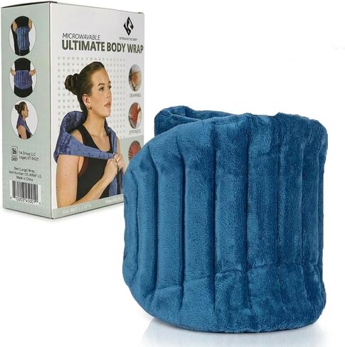 Microwavable Ultimate Body Wrap – 68" x 10" Extra‑Long Moist‑Heat Heating Pad, Reusable Microwave Heat Wrap for Neck, Shoulders, Back, Abdomen & Full‑Body Relief in Saudi Arabia