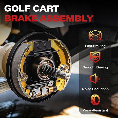 مجموعة تجميع فرامل عربة الجولف، تناسب 1996-Up EZGO TXT & Medalist، 1993-Up Yamaha G14 G16 G19 G20 G21 G22، OEM# 70998-G01، 70998-G02 in Kuwait