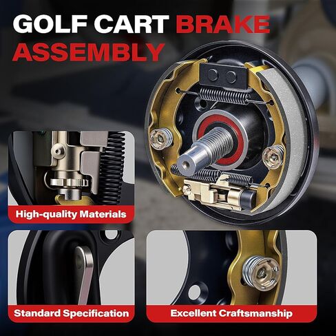 مجموعة تجميع فرامل عربة الجولف، تناسب 1996-Up EZGO TXT & Medalist، 1993-Up Yamaha G14 G16 G19 G20 G21 G22، OEM# 70998-G01، 70998-G02 in Kuwait