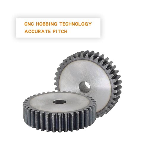 Bevel Gear Pinion Hardware Mechanical Cylindrical Gear 2M 31-40T Carbon Steel Spur Total High Frequency Quenching Teeth(2M34T - Bore 12 mm) in Saudi Arabia