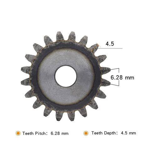 Bevel Gear Pinion Hardware Mechanical 1pcs Cylindrical Gear 2M-94/95/96/100/105/110/120/127T Carbon Steel Spur Total Height 20mm(2M105T - Bore 20 mm) in Kuwait