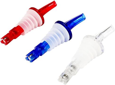 12 Pack Measured Liquor Bottle Pourer Spout With Collar (Blue 1.5oz 45ml), Jigger Quick Shot Spirit Measure Pourer for Alcohol Wine Cocktail in Kuwait