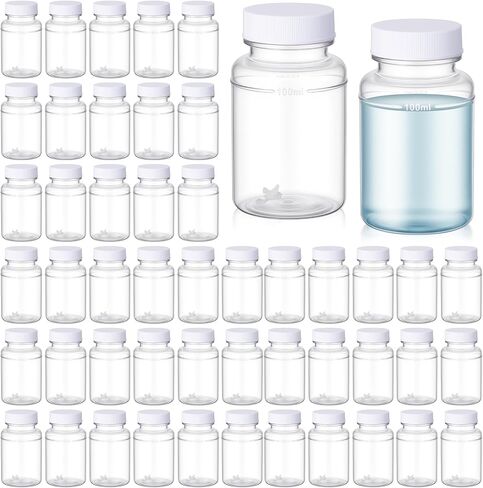 Lounsweer 50 Pcs 100ml Sterile Water Sampling Bottles with 10mg Sodium Thiosulfate, Leakproof for Drinking Water Safety Testing, Total Coliform Detection in Saudi Arabia