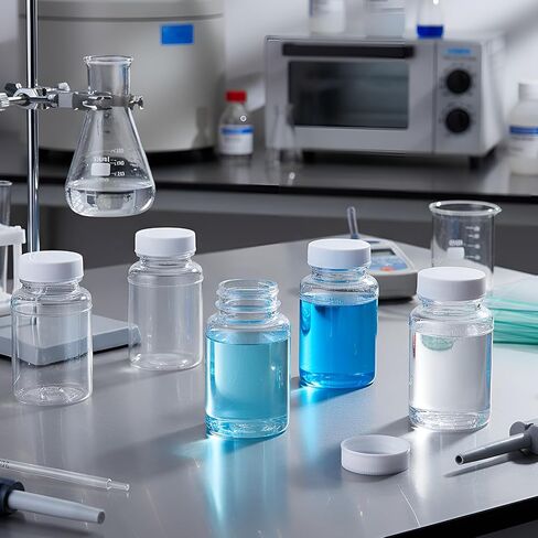 Lounsweer 50 Pcs 100ml Sterile Water Sampling Bottles with 10mg Sodium Thiosulfate, Leakproof for Drinking Water Safety Testing, Total Coliform Detection in Saudi Arabia