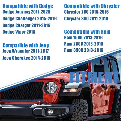 Battery Current Sensor 4692269AI Compatible with Dodge Journey Charger Challenger Chrysler 200 300 Jeep Wrangler Cherokee Ram 1500 2500 3500 Battery Temperature Voltage Sensor Replaces# 4692269AG in Saudi Arabia
