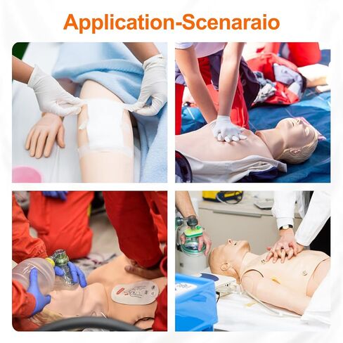 Trauma Patient Care Training Manikin – Closed Limb Fracture Model, Adjustable Cervical Collar, Spinal Injury Nursing – Multifunctional Human Simulator for Student/EMT Education in Saudi Arabia