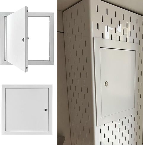 Durable Rectangular Aluminum Attic Access Door with Lock | Ceiling Service Panel for Easy Vent & Plumbing Access | Quick Installation and Long-Lasting Design in Saudi Arabia