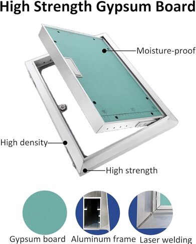 Drywall Access Panel - Concealed Inspection Door, 120° Swing for Effortless Access, Perfect for Electrical, Plumbing &, Size 45x80CM (18x32IN) in Saudi Arabia