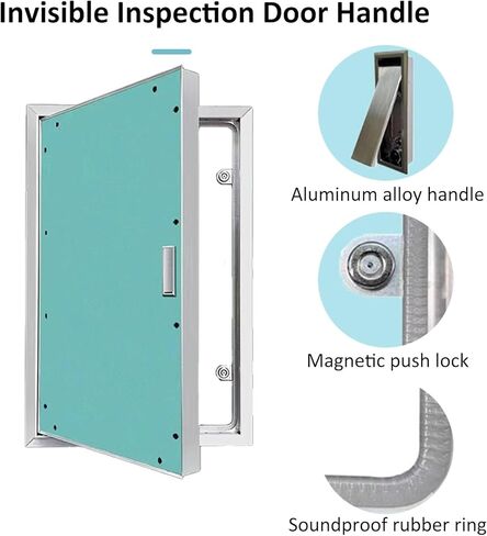 Drywall Access Panel - Concealed Inspection Door, 120° Swing for Effortless Access, Perfect for Electrical, Plumbing &, Size 45x80CM (18x32IN) in Saudi Arabia