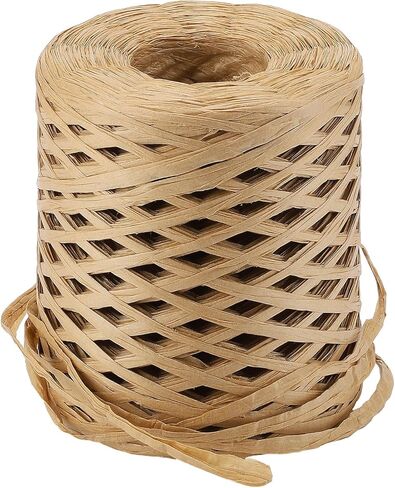 Raffia Ribbon 262 Yards (787 Feet) Raffia Yarn Craft Ribbon for Lei Crochet Crafts Packing Paper Twine Gift Wrapping Tags Wedding Invitations Christmas Decorations in Saudi Arabia