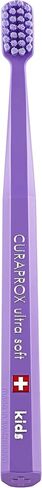 Curaprox CS Kids Toothbrush– for Children Aged 4–12 | Ultra-Soft Gentle Cleaning | 5,500 Curen® filaments | Single Pack | Purple in Saudi Arabia