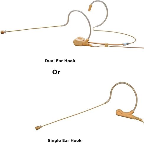 Mini Headset with Coiled Detachable Cable and Frame Compatible with Shure (with Frame) in Saudi Arabia