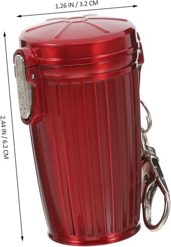 Portable Mini Pocket Ashtray with Lid Keychain Compact Trash Can for Outdoor Indoor Car Use Sealed Cap Container for Travel Lightweight and Stylish Design in Saudi Arabia