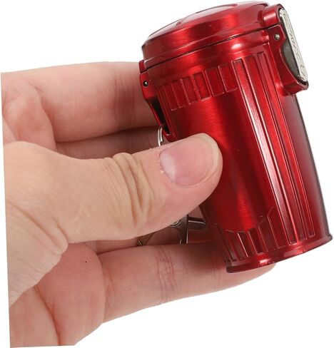 Portable Mini Pocket Ashtray with Lid Keychain Compact Trash Can for Outdoor Indoor Car Use Sealed Cap Container for Travel Lightweight and Stylish Design in Saudi Arabia