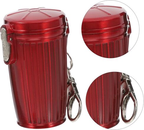 Portable Mini Pocket Ashtray with Lid Keychain Compact Trash Can for Outdoor Indoor Car Use Sealed Cap Container for Travel Lightweight and Stylish Design in Saudi Arabia